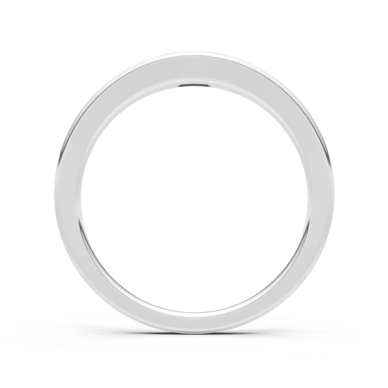 Amethyst Flush-Set Emerald Cut Gemstone Mini Signet Ring