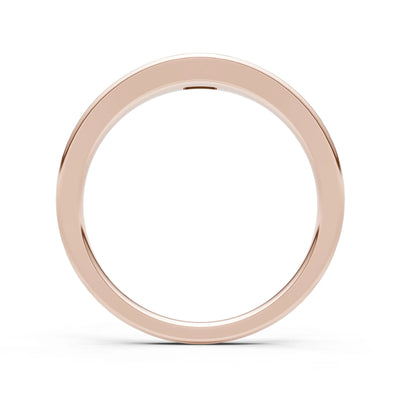 Flush-Set Emerald Cut Gemstone Mini Signet Ring