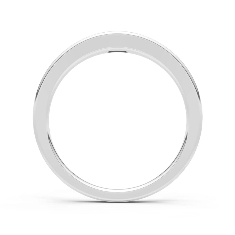 Aquamarine Flush-Set Emerald Cut Gemstone Mini Signet Ring