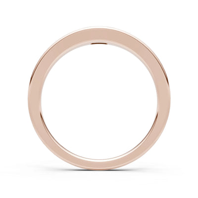 Flush-Set Emerald Cut Gemstone Mini Signet Ring