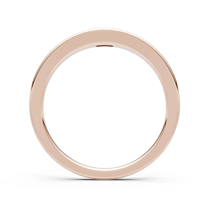 Flush-Set Emerald Cut Gemstone Mini Signet Ring