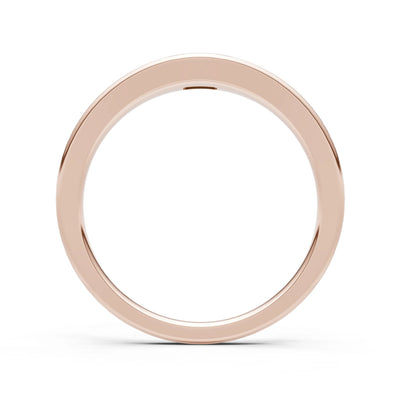 Flush-Set Emerald Cut Gemstone Mini Signet Ring