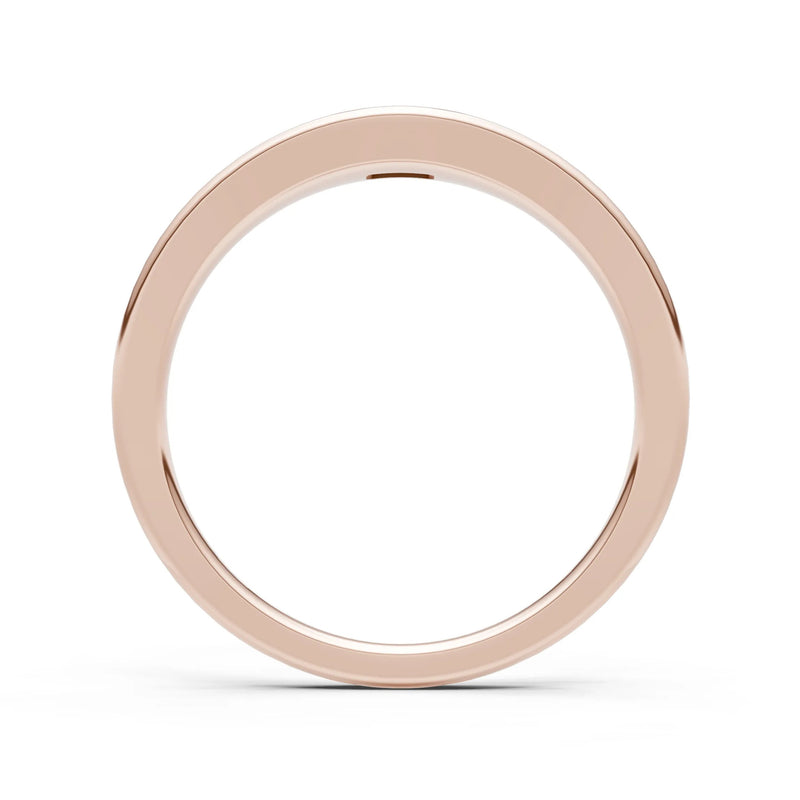Flush-Set Emerald Cut Gemstone Mini Signet Ring