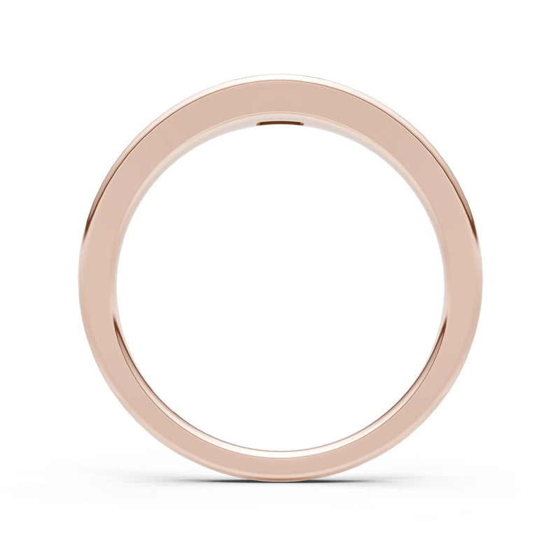 Flush-Set Emerald Cut Gemstone Mini Signet Ring