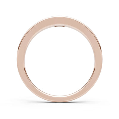 Flush-Set Emerald Cut Gemstone Mini Signet Ring