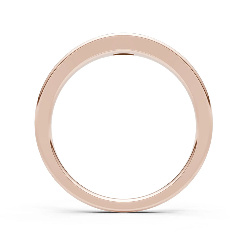 Flush-Set Emerald Cut Gemstone Mini Signet Ring