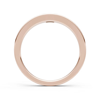 Flush-Set Emerald Cut Gemstone Mini Signet Ring