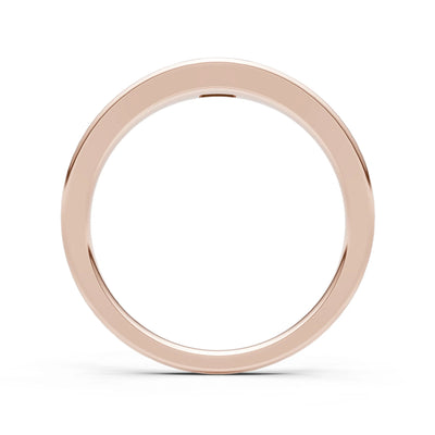 Flush-Set Emerald Cut Gemstone Mini Signet Ring