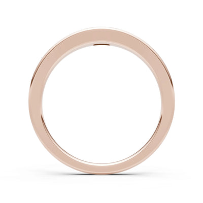 Flush-Set Emerald Cut Gemstone Mini Signet Ring