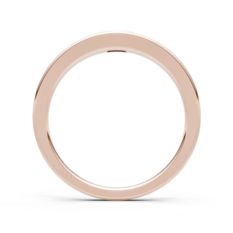 Flush-Set Emerald Cut Gemstone Mini Signet Ring