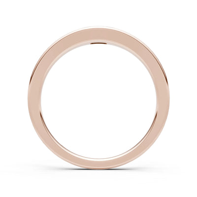 Flush-Set Emerald Cut Gemstone Mini Signet Ring