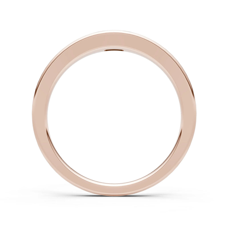 Flush-Set Emerald Cut Gemstone Mini Signet Ring