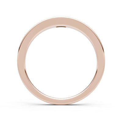 Flush-Set Emerald Cut Gemstone Mini Signet Ring