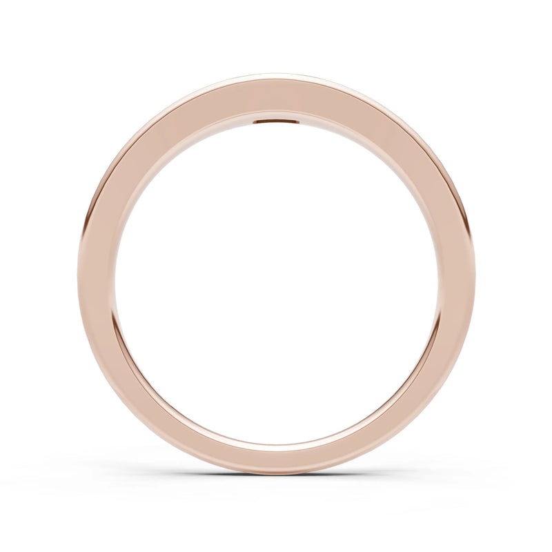 Flush-Set Emerald Cut Gemstone Mini Signet Ring