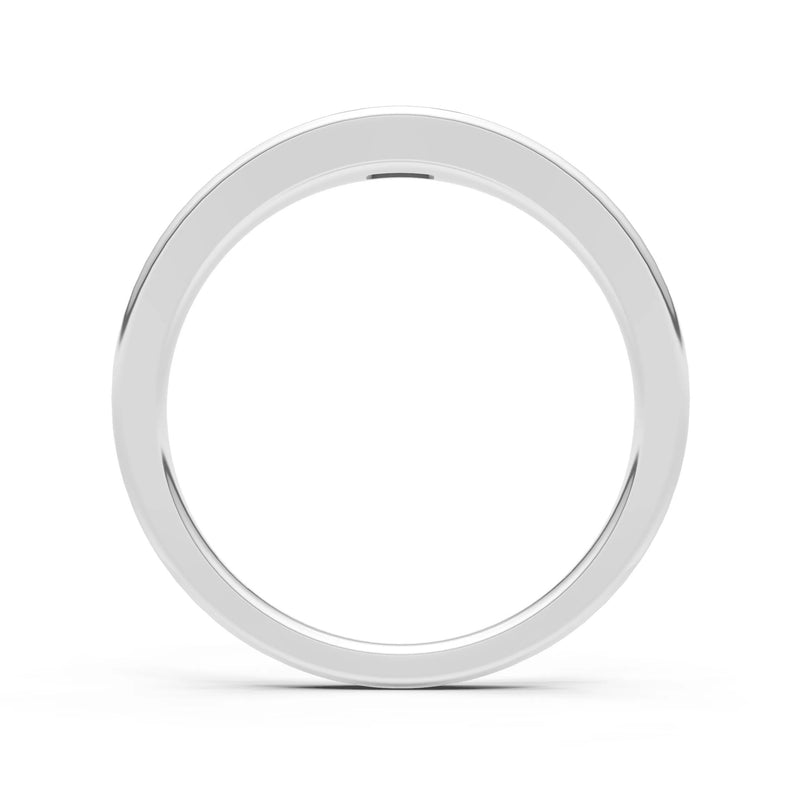 Ruby Flush-Set Emerald Cut Gemstone Mini Signet Ring