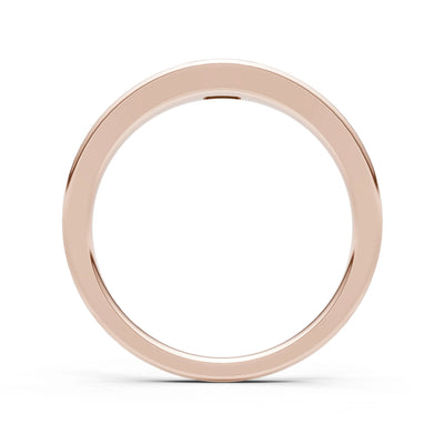 Flush-Set Emerald Cut Gemstone Mini Signet Ring