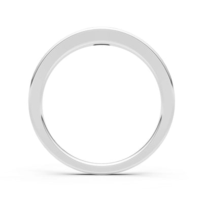 Diamond Flush-Set Emerald Cut Gemstone Mini Signet Ring