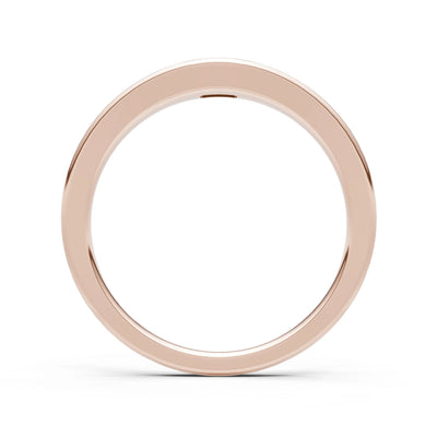 Flush-Set Emerald Cut Gemstone Mini Signet Ring