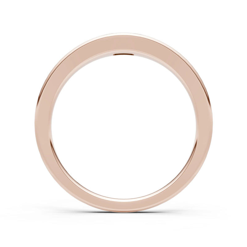 Flush-Set Emerald Cut Gemstone Mini Signet Ring