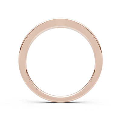 Flush-Set Oval Gemstone Mini Signet Ring