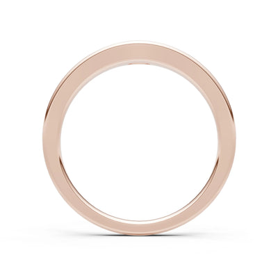 Flush-Set Oval Gemstone Mini Signet Ring