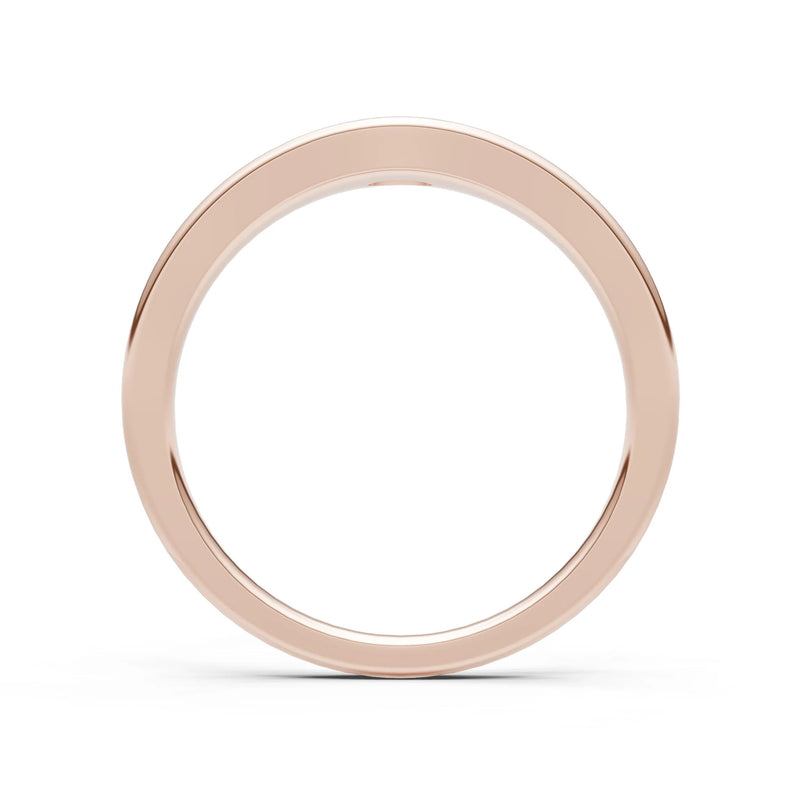 Flush-Set Oval Gemstone Mini Signet Ring