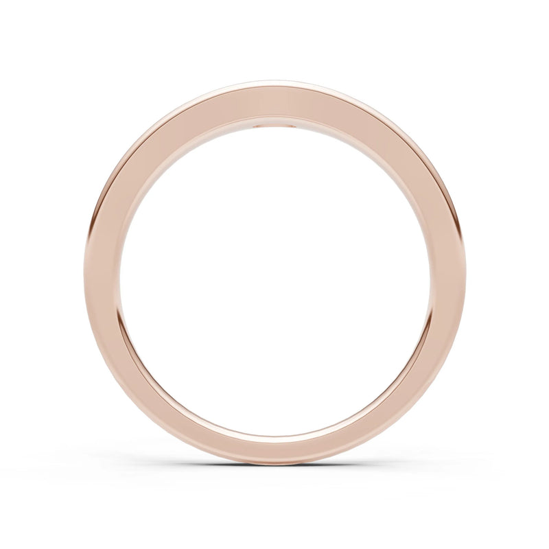 Flush-Set Oval Gemstone Mini Signet Ring