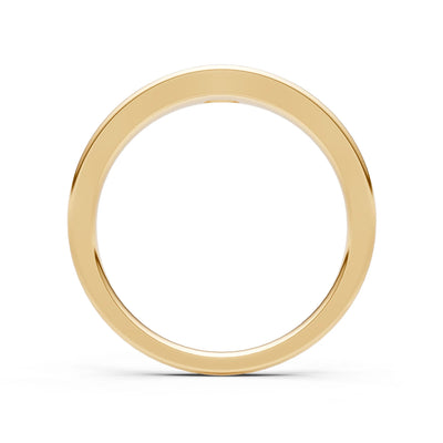 Flush-Set Oval Gemstone Mini Signet Ring