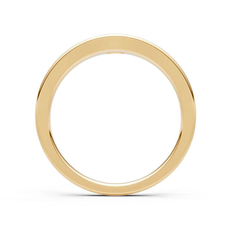 Flush-Set Oval Gemstone Mini Signet Ring