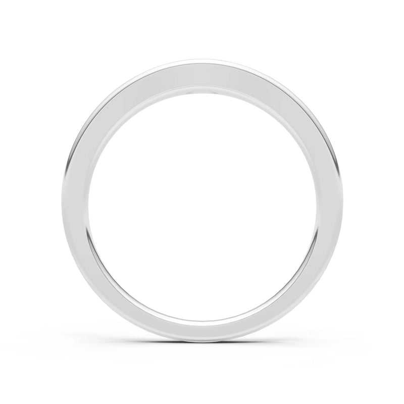 Blue Sapphire Flush-Set Oval Gemstone Mini Signet Ring