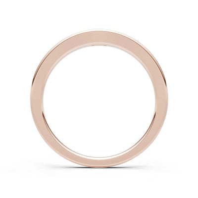 Emerald Flush-Set Oval Gemstone Mini Signet Ring