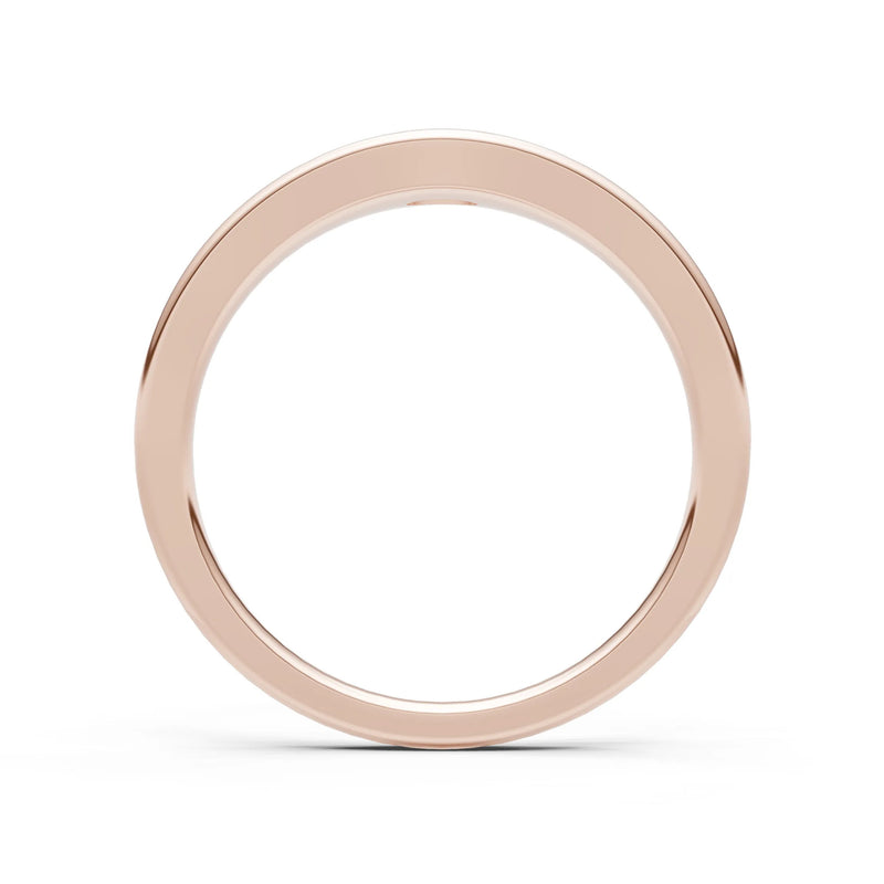 Ruby Flush-Set Oval Gemstone Mini Signet Ring