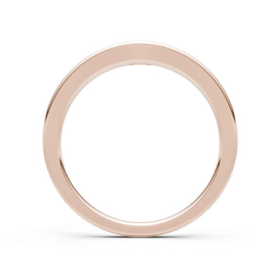 Flush-Set Oval Gemstone Mini Signet Ring