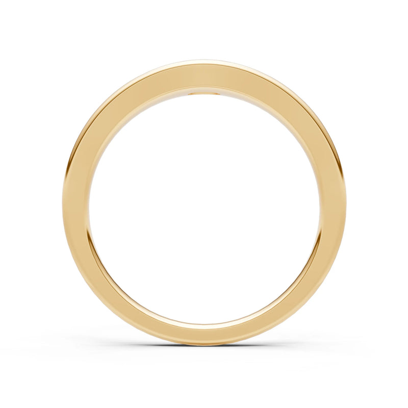 Flush-Set Oval Gemstone Mini Signet Ring