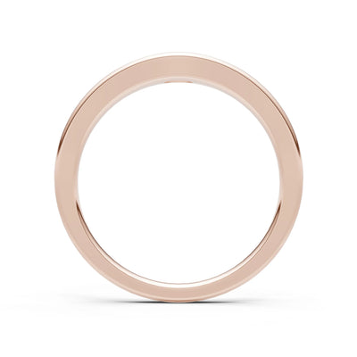 Peridot Flush-Set Oval Gemstone Mini Signet Ring
