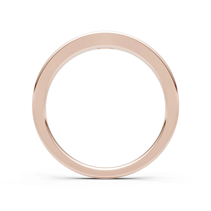 Peridot Flush-Set Oval Gemstone Mini Signet Ring