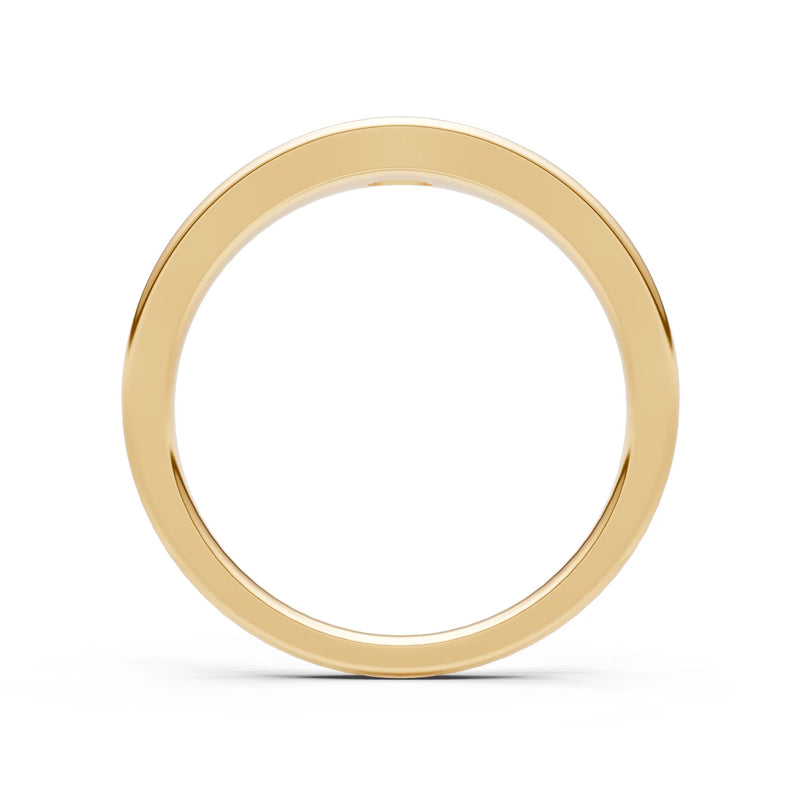 Flush-Set Oval Gemstone Mini Signet Ring