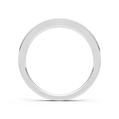 Swiss Blue Topaz Flush-Set Oval Gemstone Mini Signet Ring