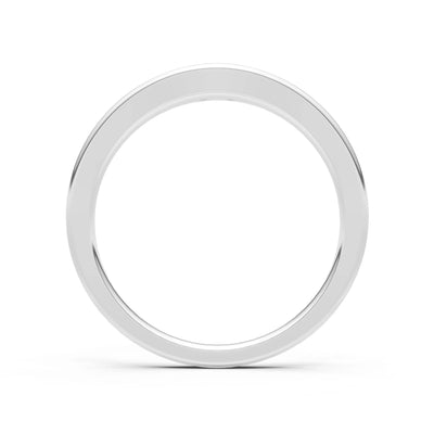 Diamond Flush-Set Oval Gemstone Mini Signet Ring