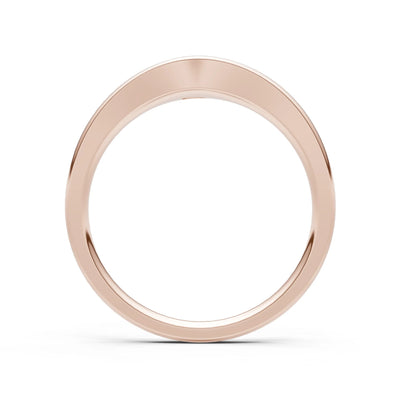 Blue Sapphire Flush-Set Pear Gemstone Mini Signet Ring