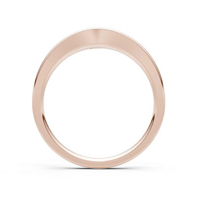 Ruby Flush-Set Pear Gemstone Mini Signet Ring