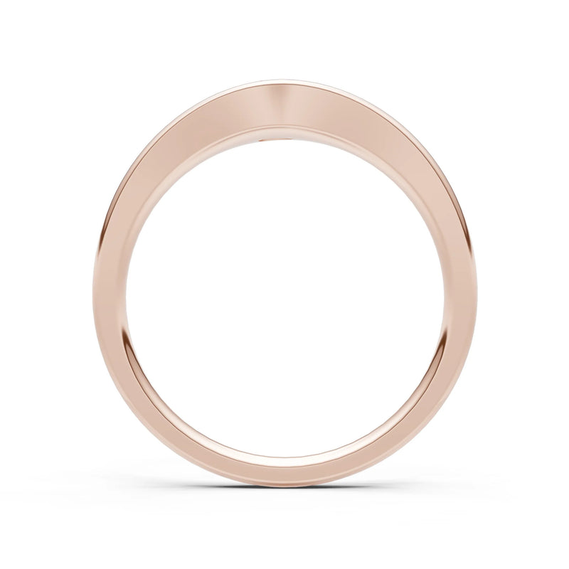 Ruby Flush-Set Pear Gemstone Mini Signet Ring
