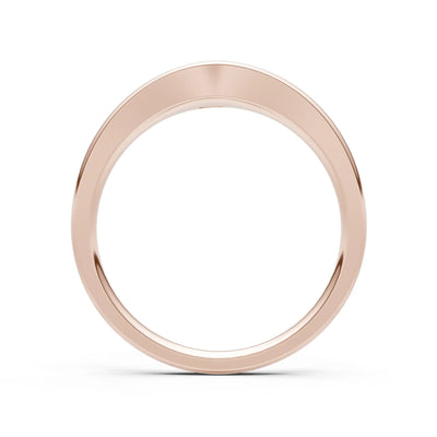 Aquamarine Flush-Set Pear Gemstone Mini Signet Ring