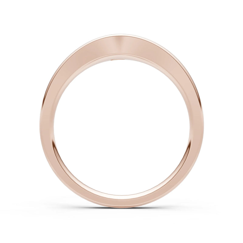 Aquamarine Flush-Set Pear Gemstone Mini Signet Ring