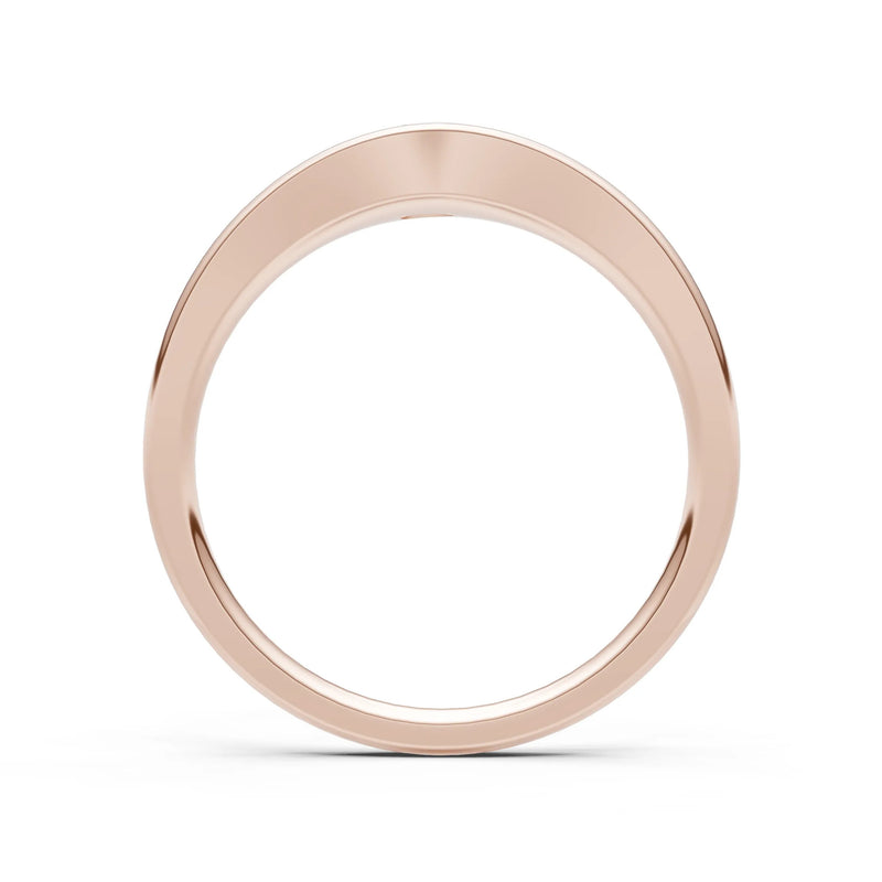 Emerald Flush-Set Pear Gemstone Mini Signet Ring