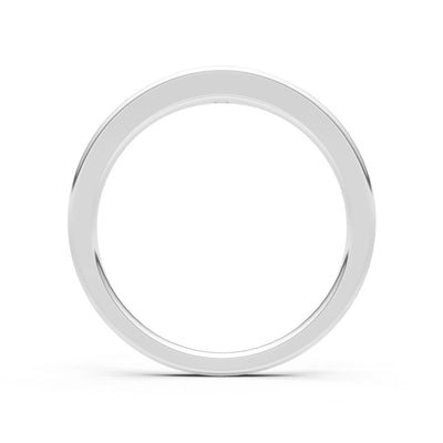 Round Gemstone Inlaid Mini Signet Ring