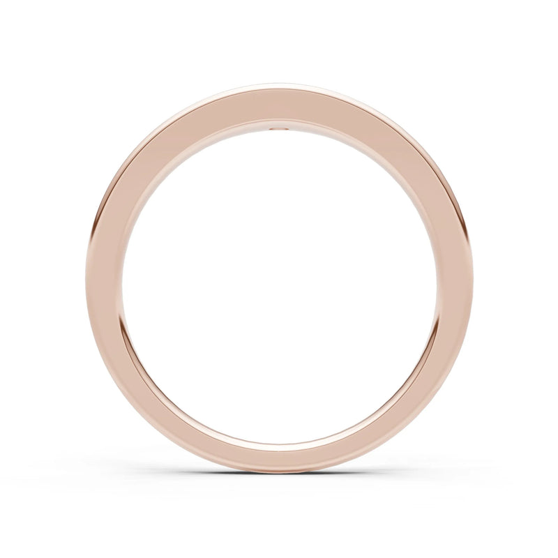 Round Gemstone Inlaid Mini Signet Ring