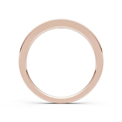 Round Gemstone Inlaid Mini Signet Ring
