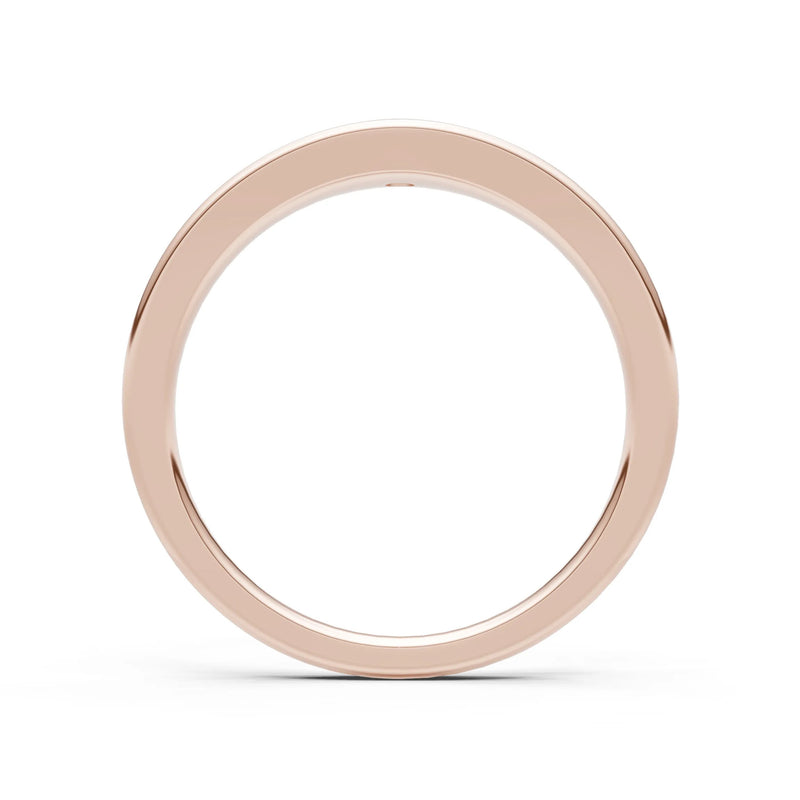 Round Gemstone Inlaid Mini Signet Ring
