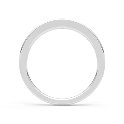 Round Gemstone Inlaid Mini Signet Ring